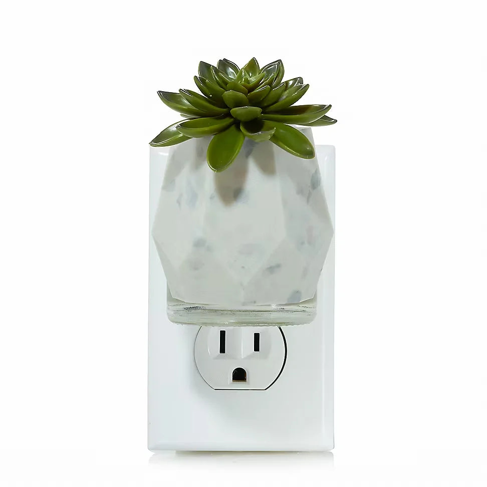 Faceted Succulent ScentPlug® Diffuser with Light