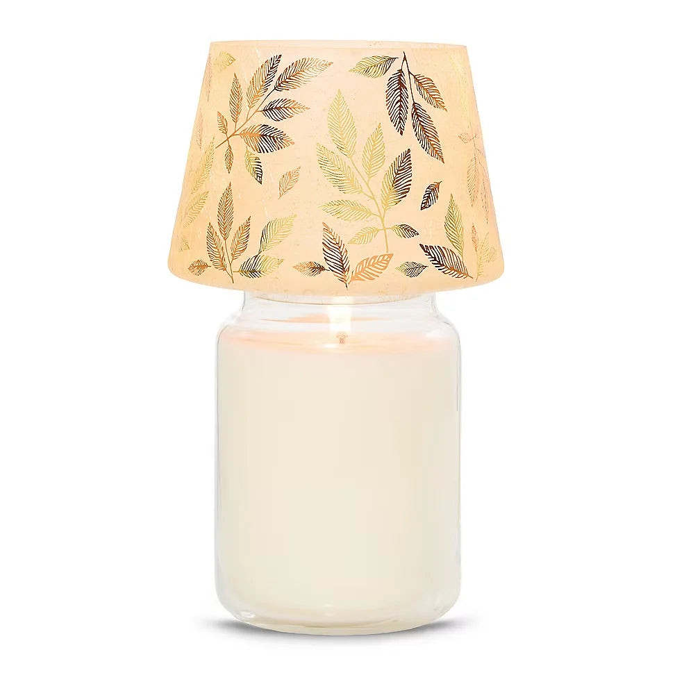 Frosted Gold Jar Candle Shade