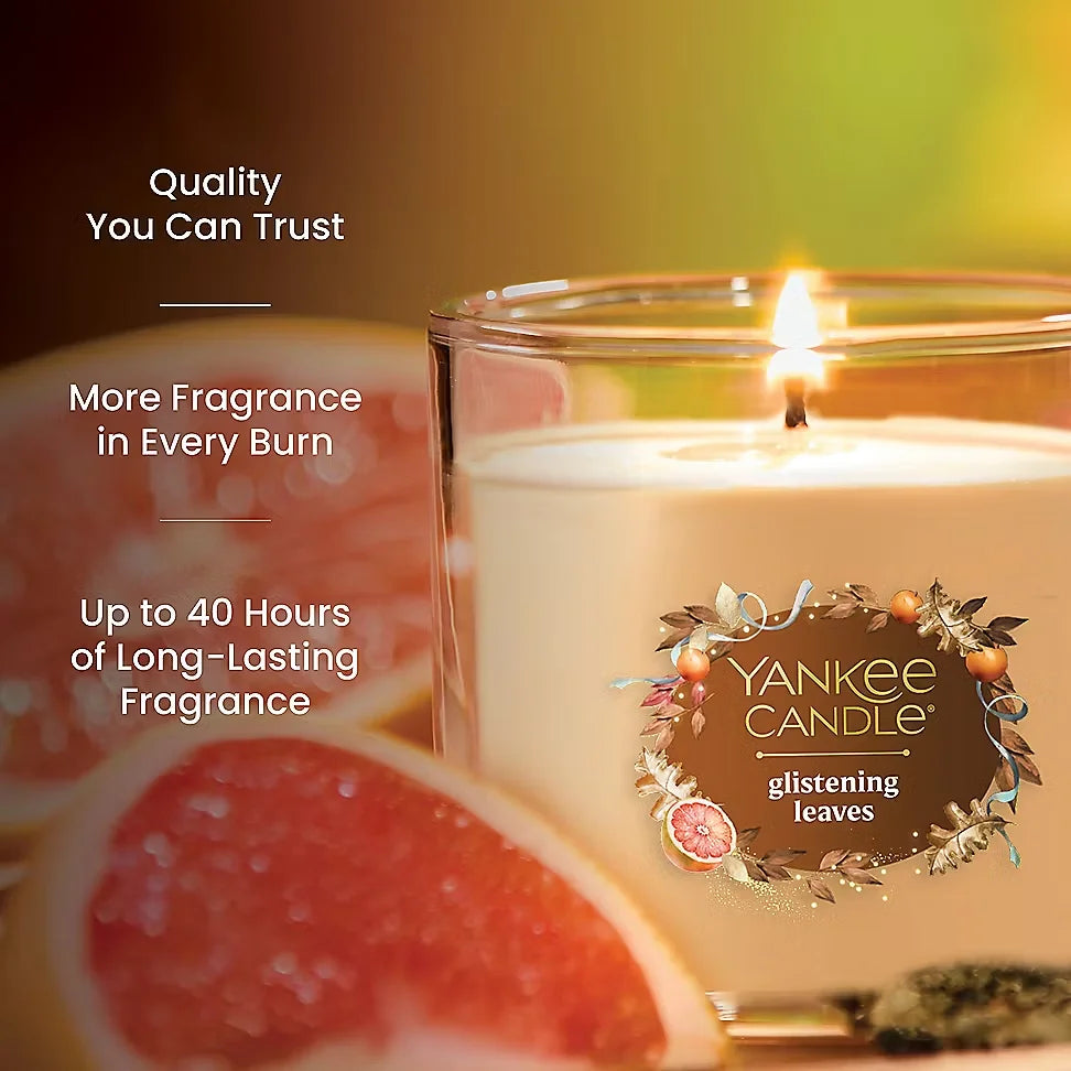 Glistening Leaves 3-Wick Candle