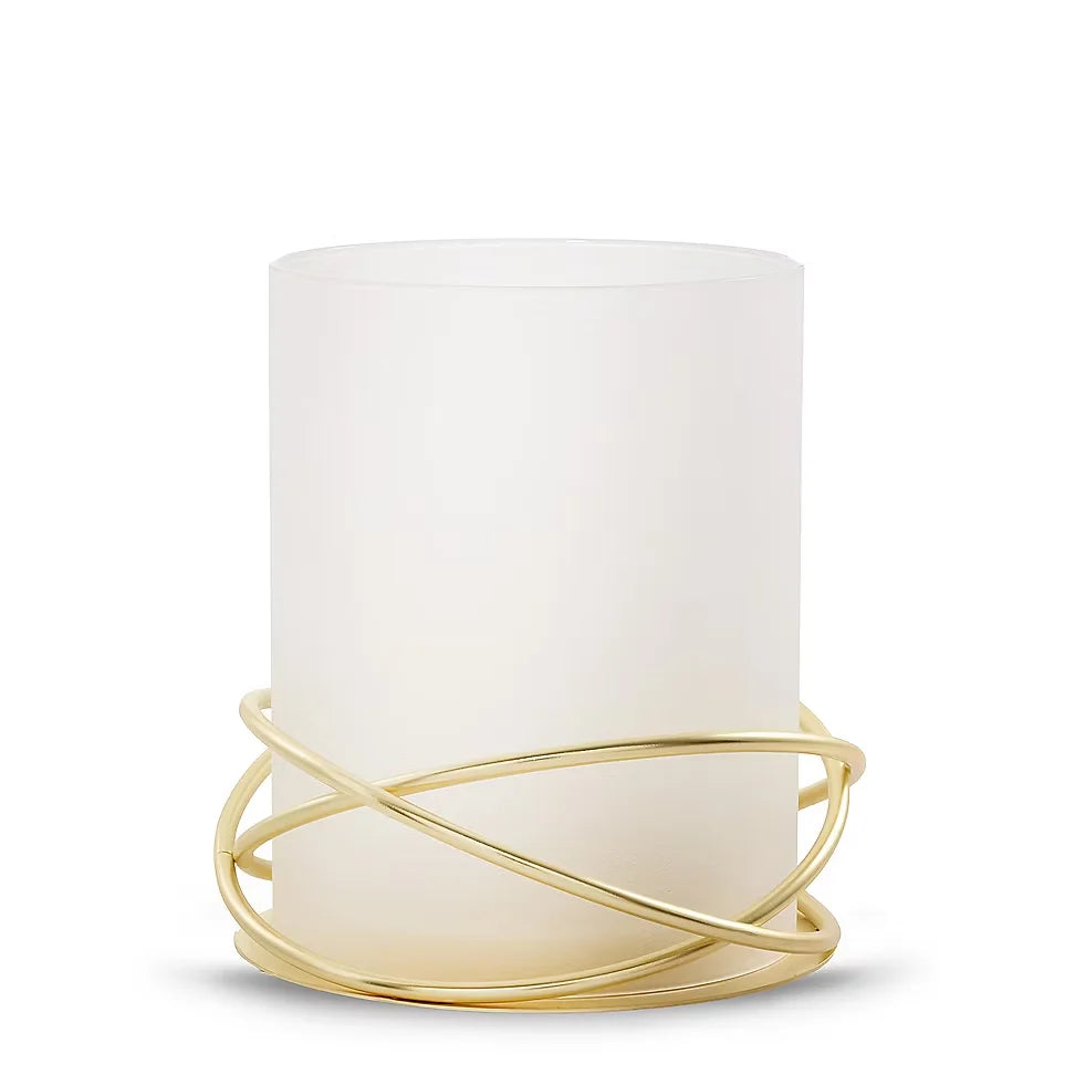 Golden Halo Jar Candle Holder
