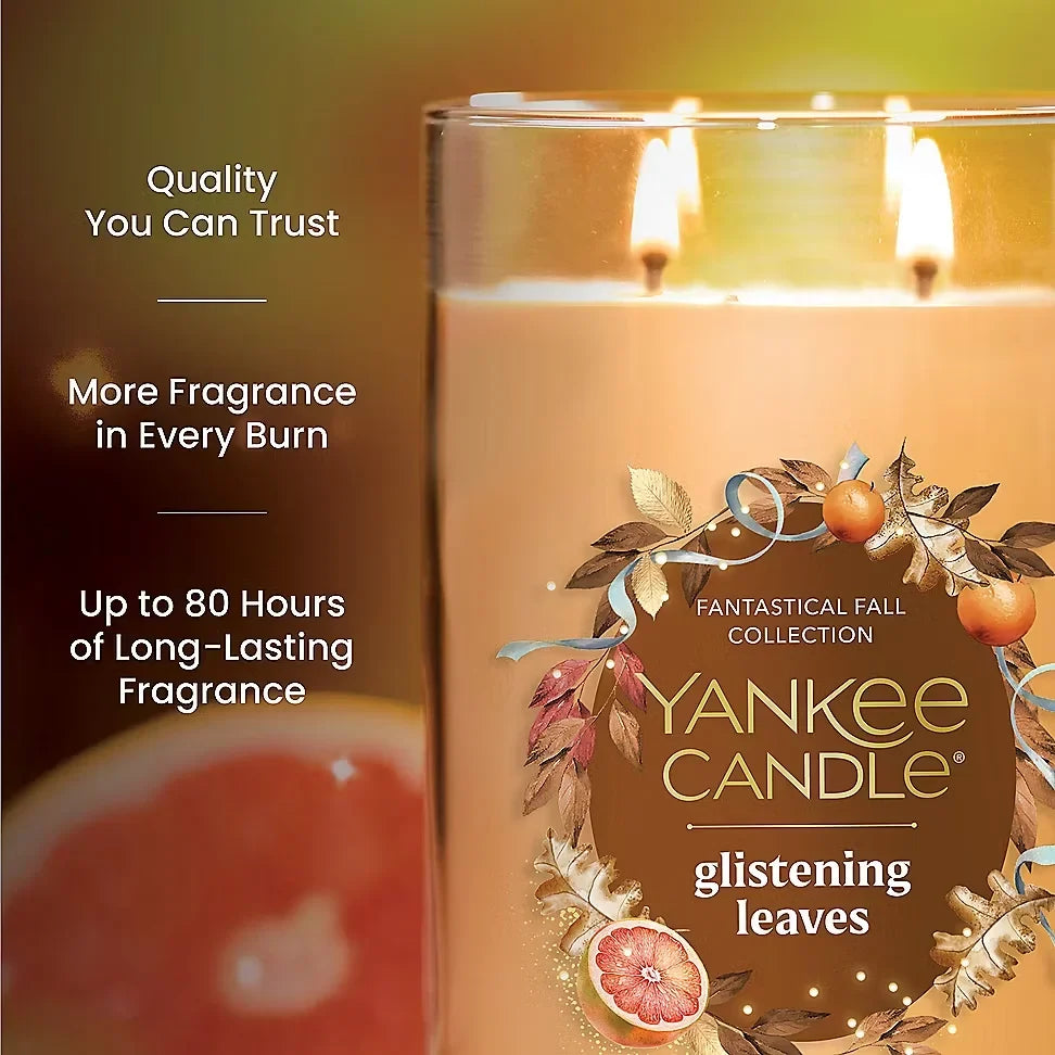 Glistening Leaves Original Large Jar Candle