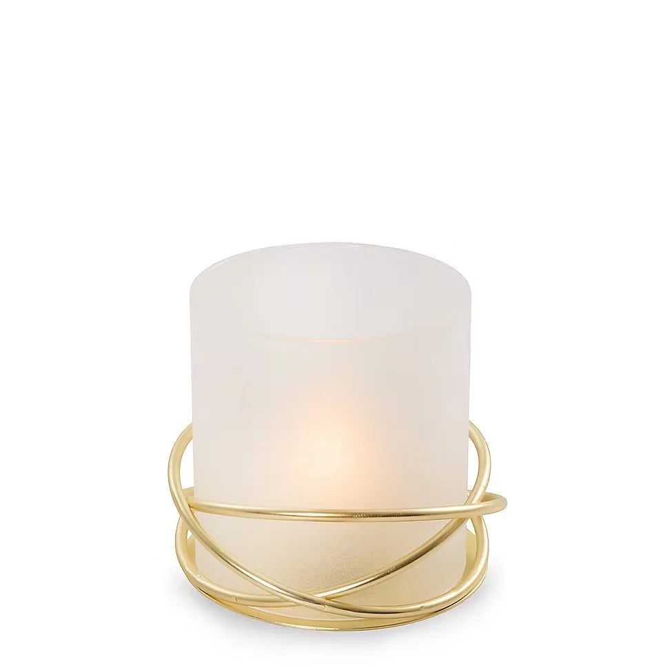 Golden Halo Tea Light Candle Holder