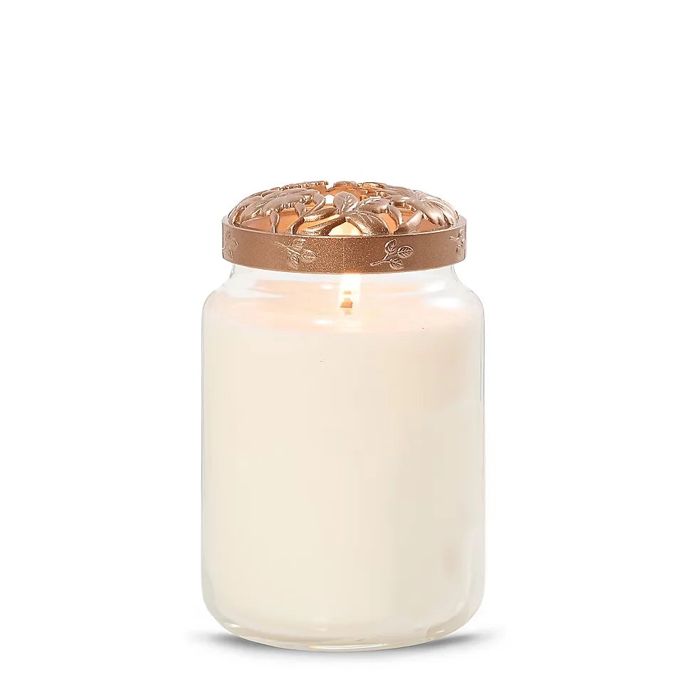 Floral Etch Illuma-Lid® Jar Candle Topper