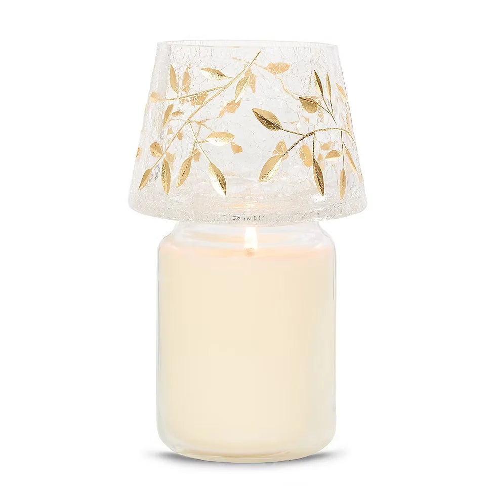 Gold Blossom Jar Candle Shade