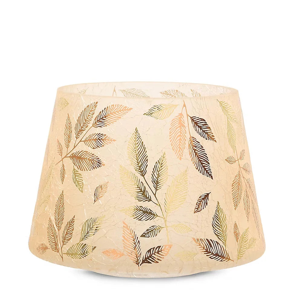 Frosted Gold Jar Candle Shade