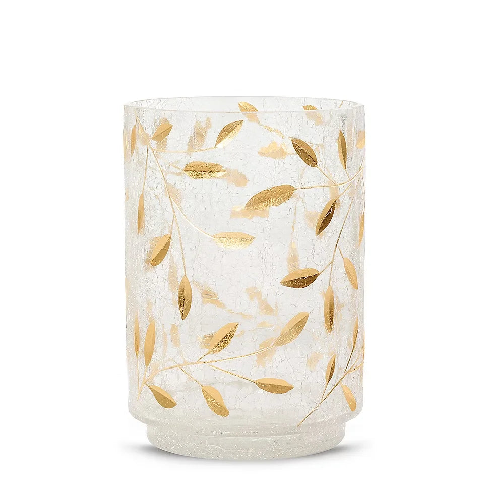 Gold Blossom Jar Candle Holder