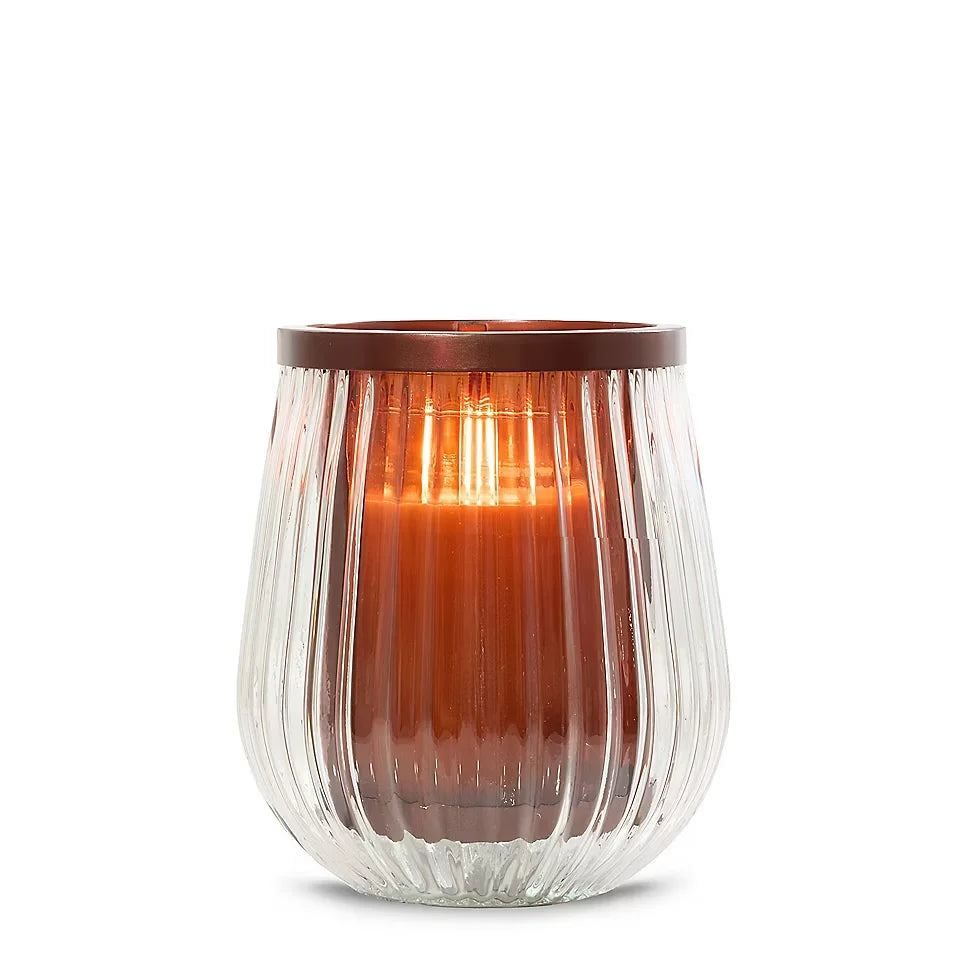 Radiant Flame Jar Candle Holder